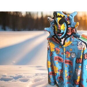 a:glo Gang Blue Graphic Men's Lightweight Jacket Y2K Vintage Streetwear Clothing